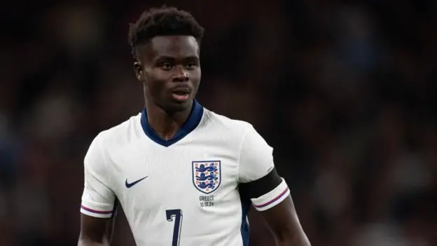 England recall Saka but Bellingham and Foden miss out